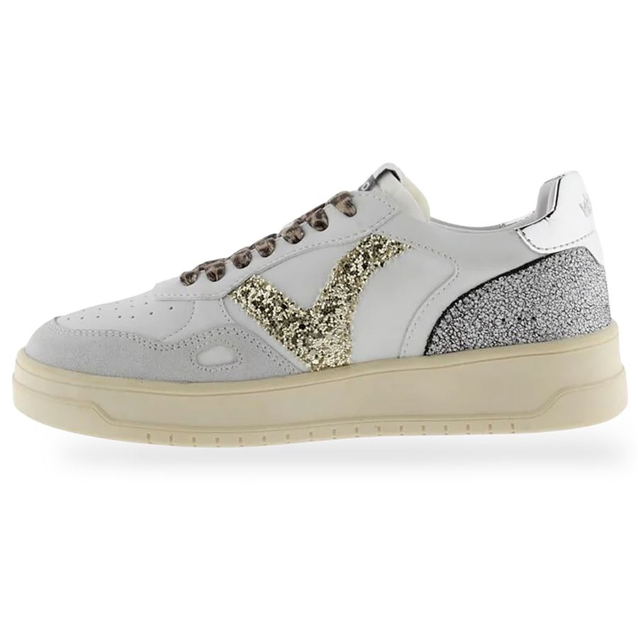 Seul Effetto Pelle crosta e glitter sneakers da donna Victoria | 1257133HIELO