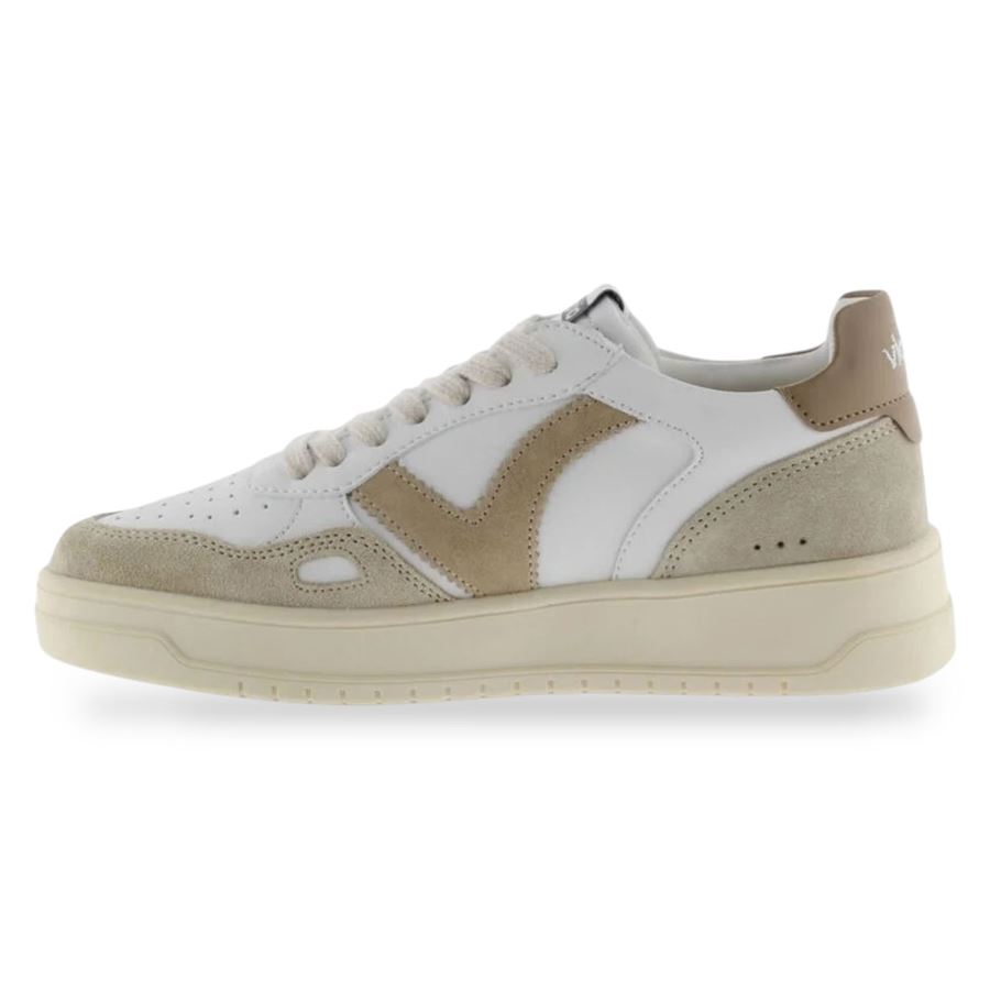 Seul effetto pelle e crosta sneakers unisex uomo donna Victoria | 1257136BEIGE
