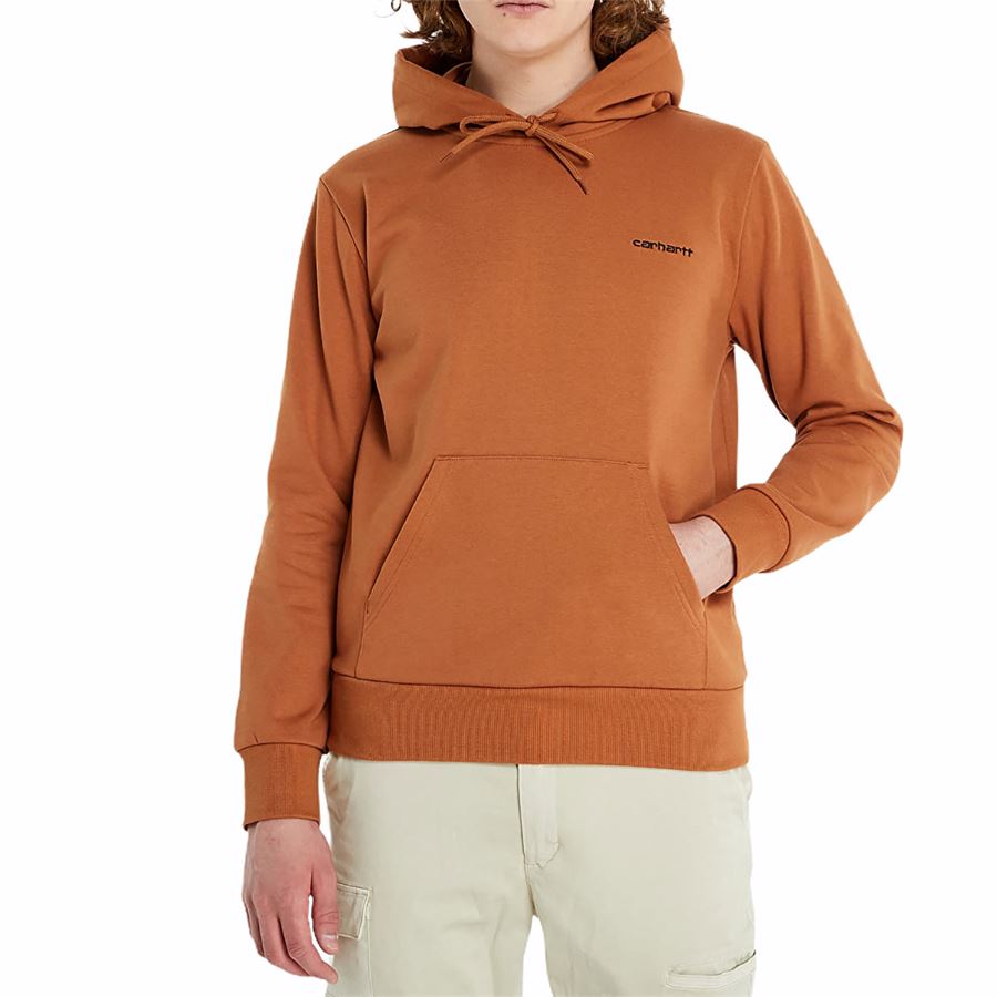 HOODED SCRIPT EMBROIDE SWEATSHIRT FELPA CAPPUC UOMO Carhartt WIP | I0289370AB90