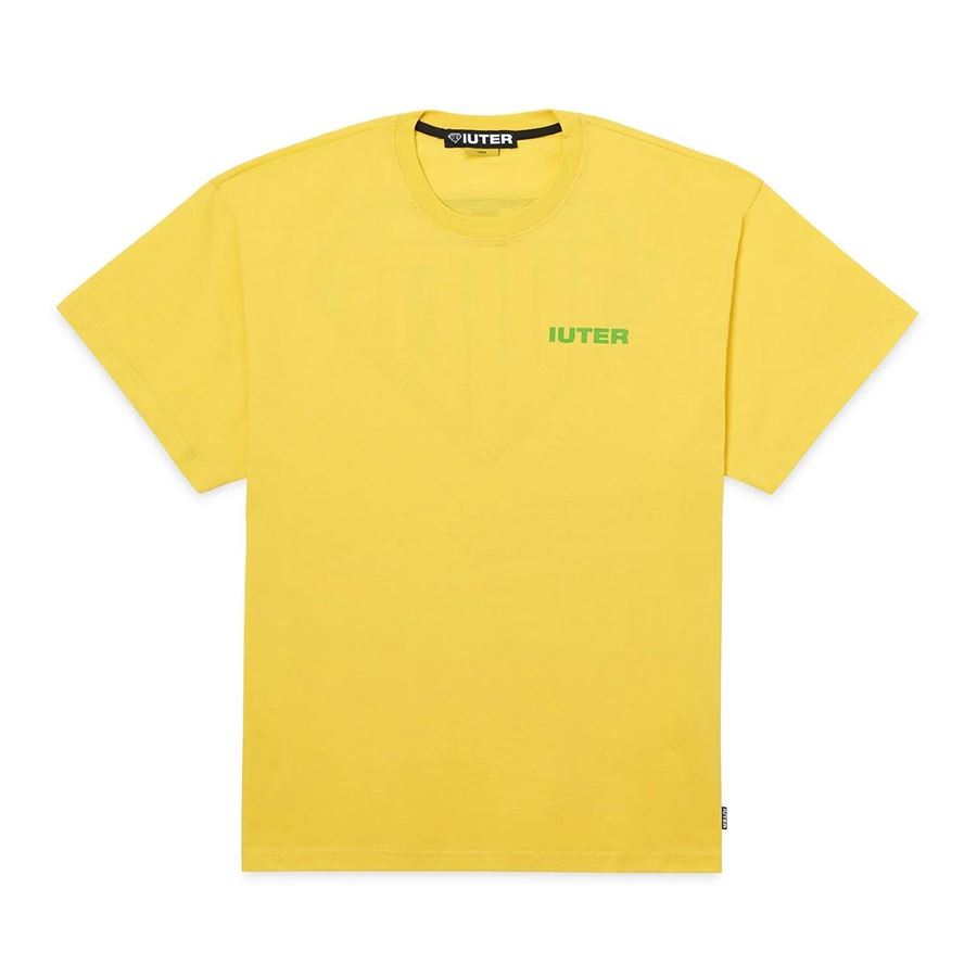 Double logo tee t-shirt mc uomo Iuter | 21SITS02YELLOW