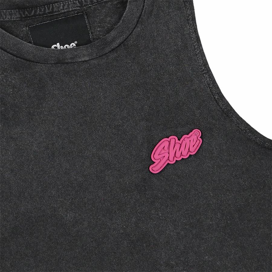 CROP TANK TOP DONNA Shoeshine | TILLYD41BLACK
