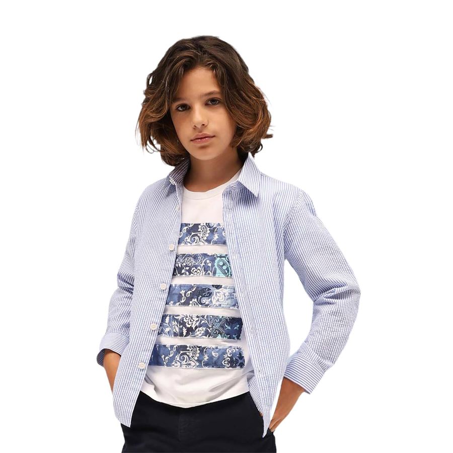 CAMICIA A RIGHE Please | CL15271B381500