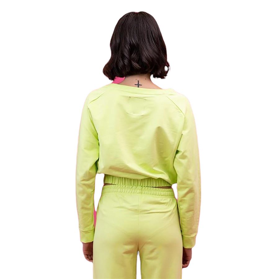 CROP CREWNECK SWEATSHIRT Shoeshine | S22GRATA4750LIME