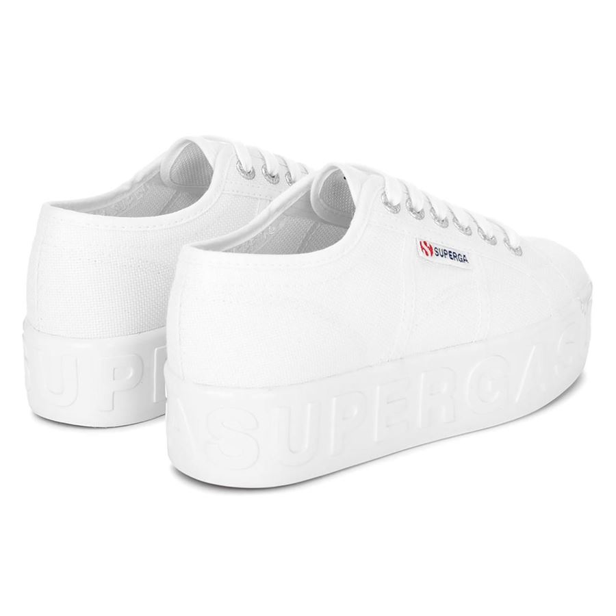 2790 Shiny 3d Lettering sneakers platform da donna Superga | S8116SW901