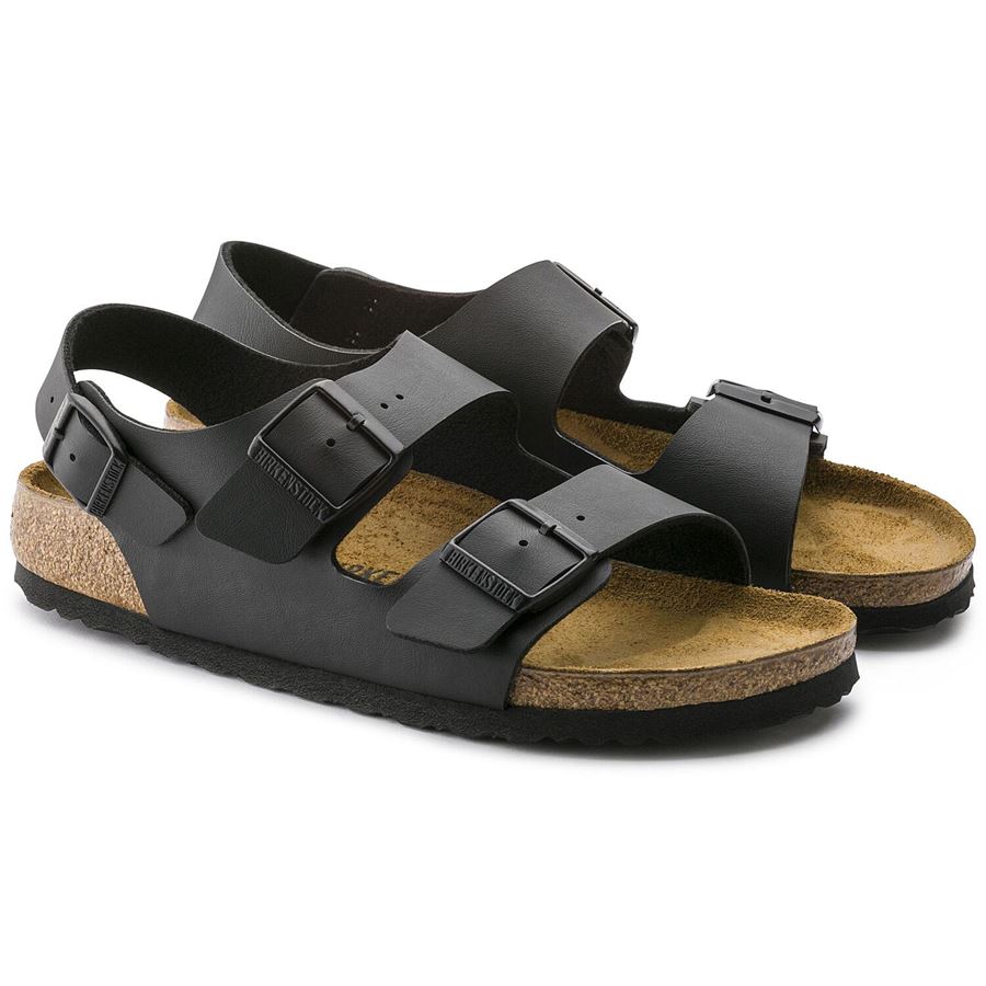 Milano black, Birko Flor - Calz. Stretta sandalo unisex uomo donna Birkenstock | 034793X