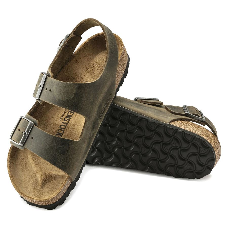 Milano Oiled Leather sandalo da uomo Birkenstock | 1019454X