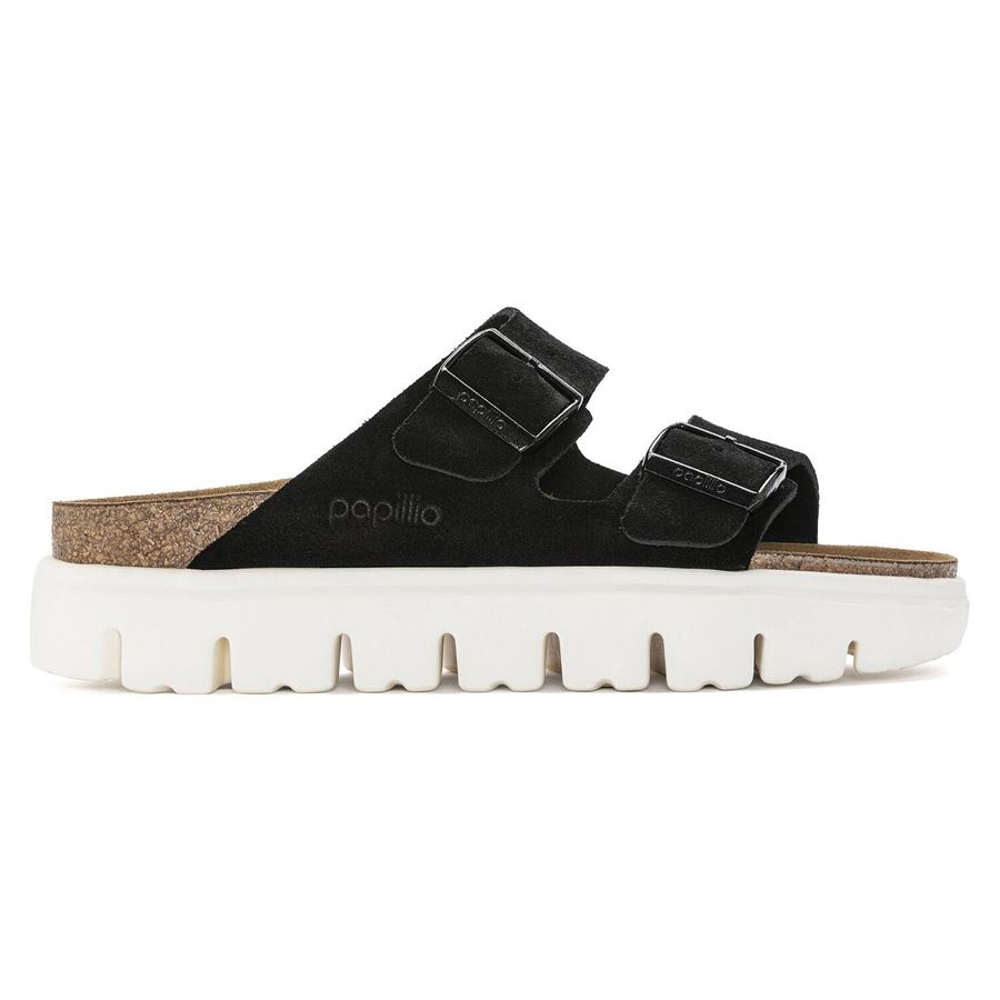 Arizona Chunky Suede Leather ciabatta platform da donna Birkenstock | 1023717X