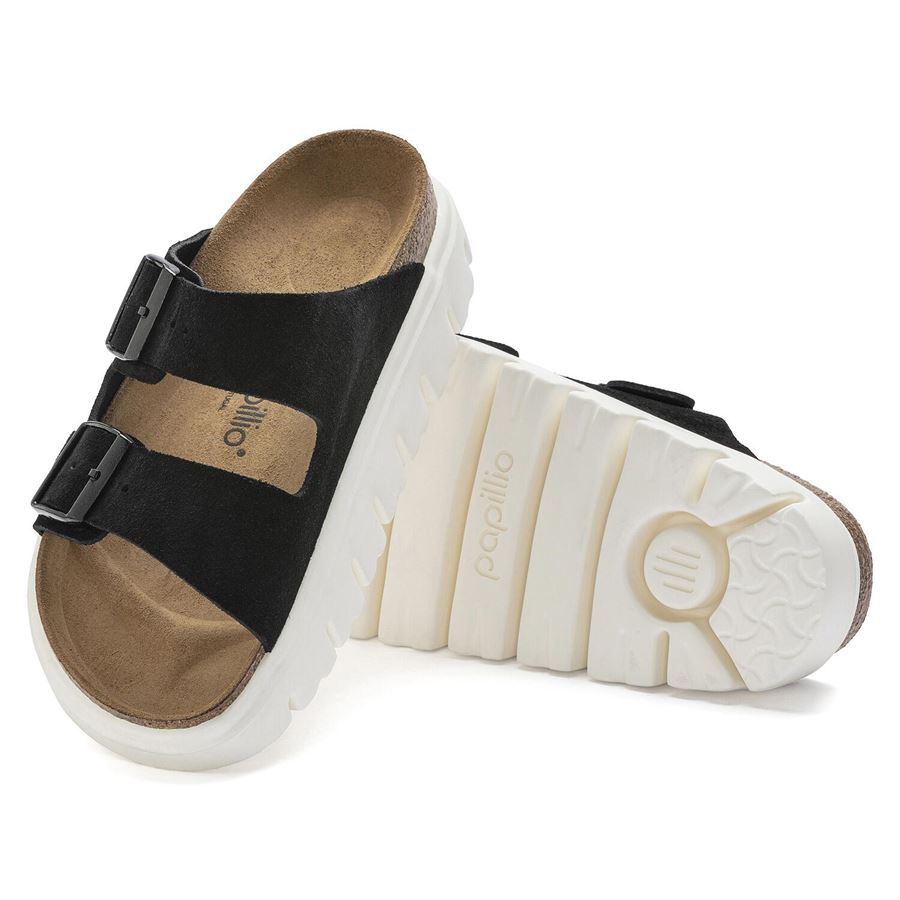 Arizona Chunky Suede Leather ciabatta platform da donna Birkenstock | 1023717X