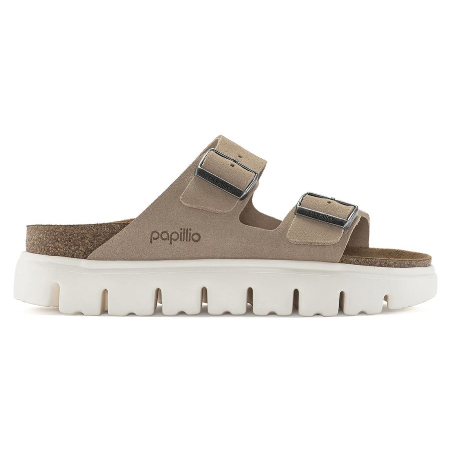 Arizona Chunky Suede Leather ciabatta platform da donna Birkenstock | 1024950X