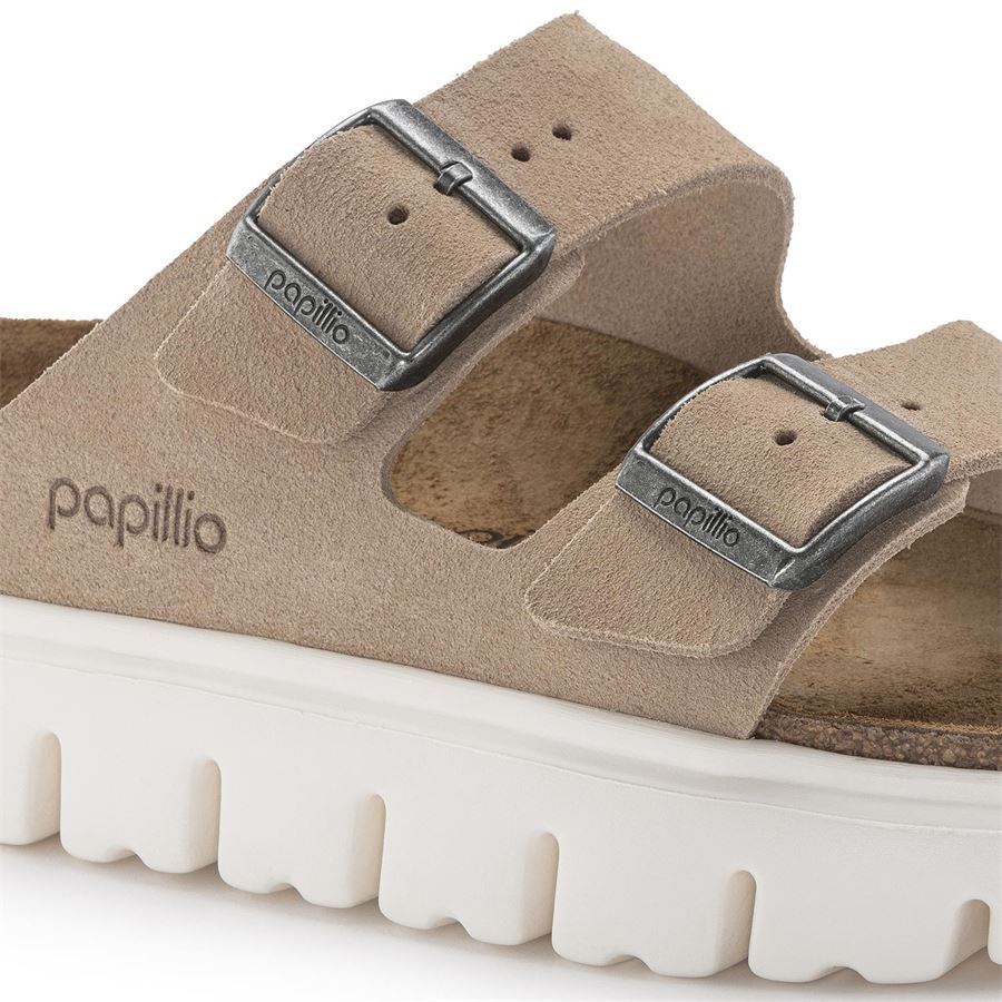 Arizona Chunky Suede Leather ciabatta platform da donna Birkenstock | 1024950X