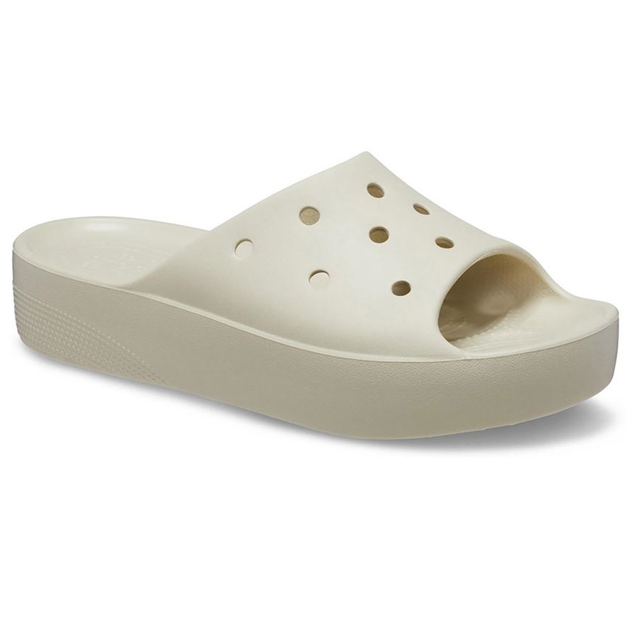 CLASSIC PLATFORM SLIDE W Crocs | 208180BONE