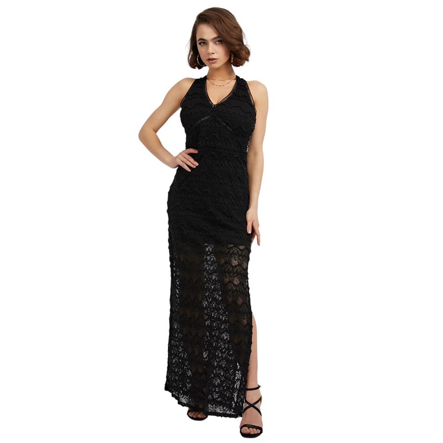 SL LIZA LONG DRESS Guess | W3GK27/KBPQ0JBLK