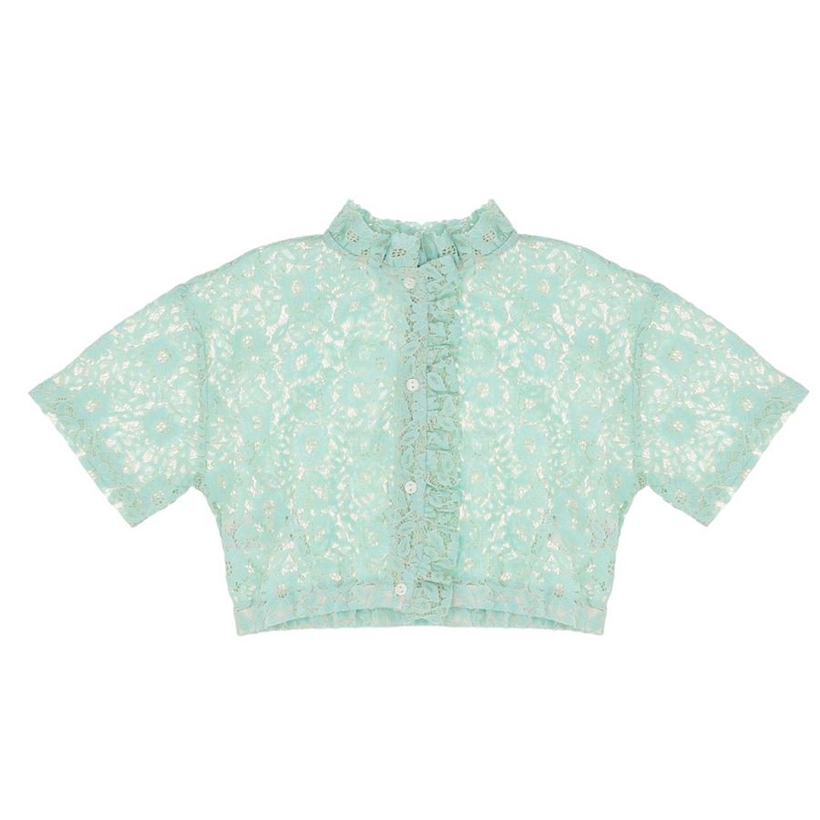 CAMICIA M/M PIZZO ED ELASTICO FONDO Please | CC10390G491730