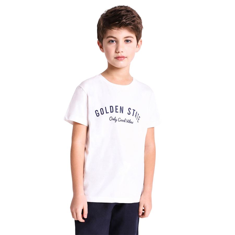 T-SHIRT M/M MONOCOLOR CON STAMPE Please | MB81030B483102