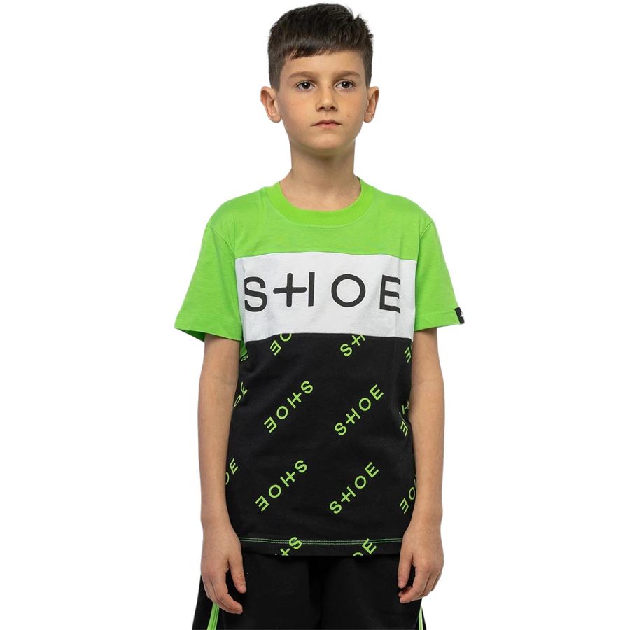 COLOR BLOCK SHORT SLEEVE T-SHIRT Shoeshine | S23THEO2401MLOGOBG