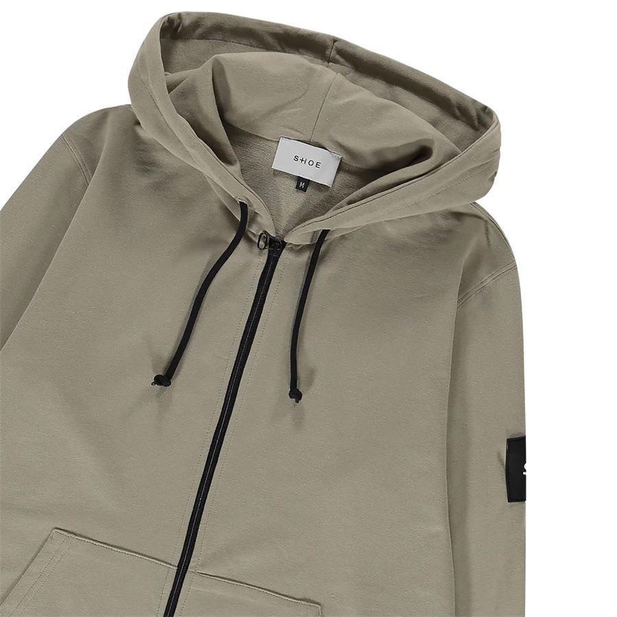 FELPA CAPPUCCIO+ZIP Shoeshine | S23ZANE2026MUD
