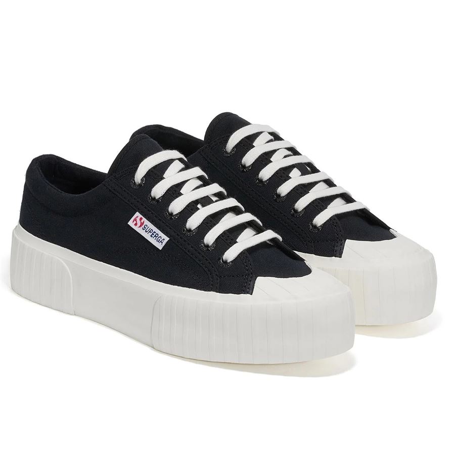 2631 Stripe platform sneakers da donna Superga | S5111SWA6M