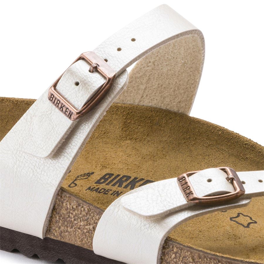 Mayari pearl white, Birko Flor Graceful - Calz. Normale ciabatta da donnna Birkenstock | 071661X