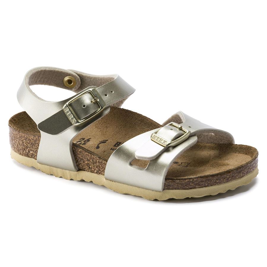 Rio Kids electric metallic gold, Birko Flor - Calz. Stretta Birkenstock | 1014829XX