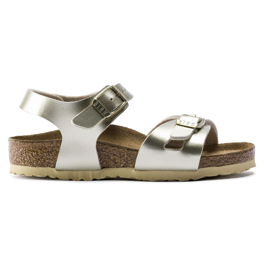 Rio Kids electric metallic gold, Birko Flor - Calz. Stretta Birkenstock | 1014829X