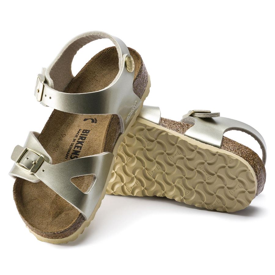 Rio Kids electric metallic gold, Birko Flor - Calz. Stretta Birkenstock | 1014829X