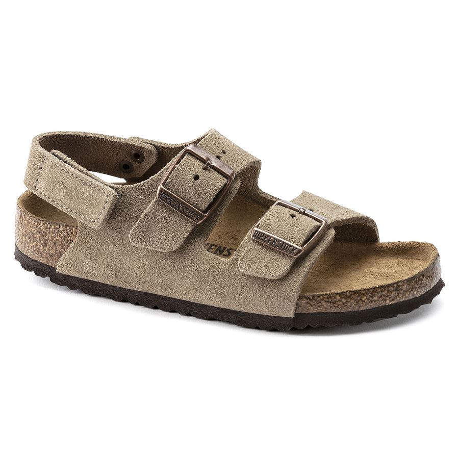 Milano HL Kids taupe, Suede Leather - Calz. Stretta Birkenstock | 1021723X