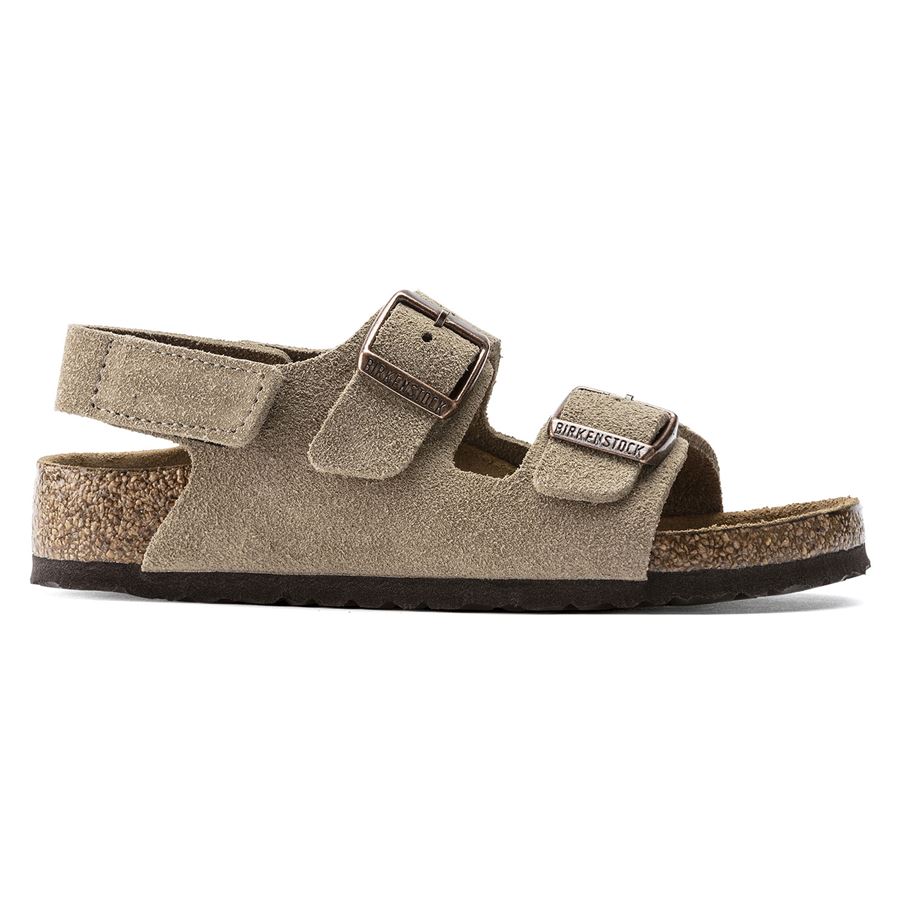 Milano HL Kids taupe, Suede Leather - Calz. Stretta Birkenstock | 1021723X
