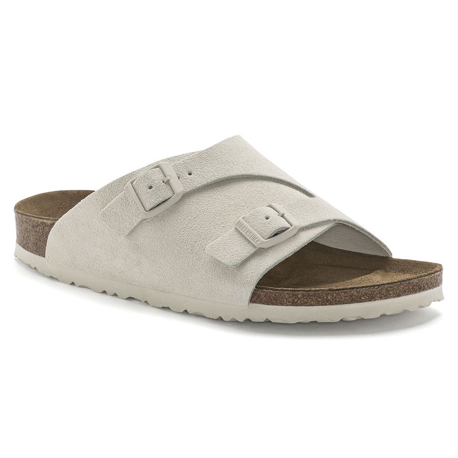 Zurich antique white, Suede Leather - Calz. Stretta ciabatta da donna Birkenstock | 1025008X