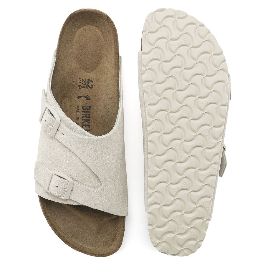 Zurich antique white, Suede Leather - Calz. Stretta ciabatta da donna Birkenstock | 1025008X