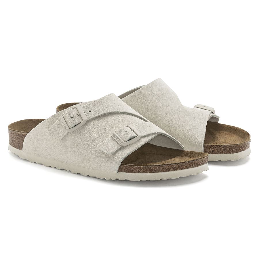 Zurich antique white, Suede Leather - Calz. Stretta ciabatta da donna Birkenstock | 1025008X