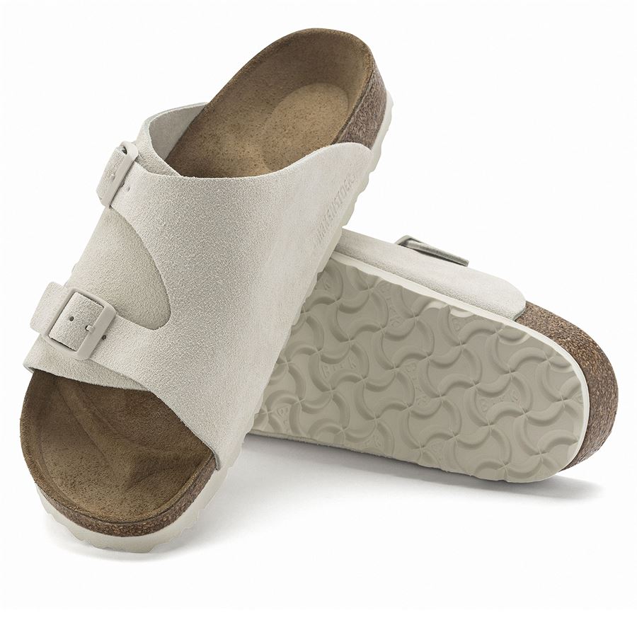 Zurich antique white, Suede Leather - Calz. Stretta ciabatta da donna Birkenstock | 1025008X