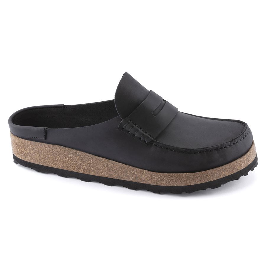 Naples black, Oiled Leather - Calz. Stretta sabot da uomo Birkenstock | 1025041X