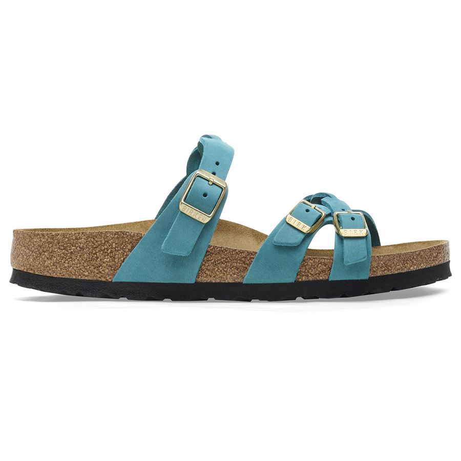 Franca Braided biscay bay, Oiled Leather - Calz. Stretta Birkenstock | 1026305X