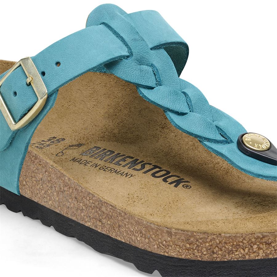 Gizeh Braided biscay bay, Oiled Leather - Calz. Normale Birkenstock | 1026324X