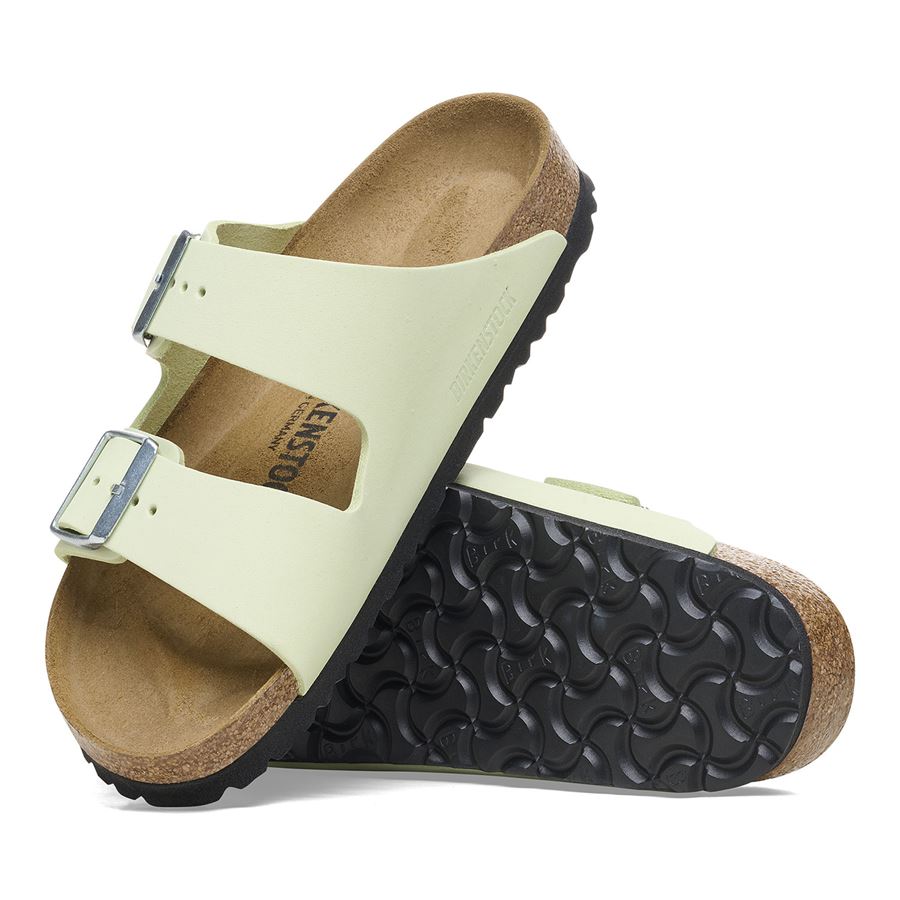 Arizona faded lime, Nubuck Leather - Calz. Stretta ciabatta da donna Birkenstock | 1026710X
