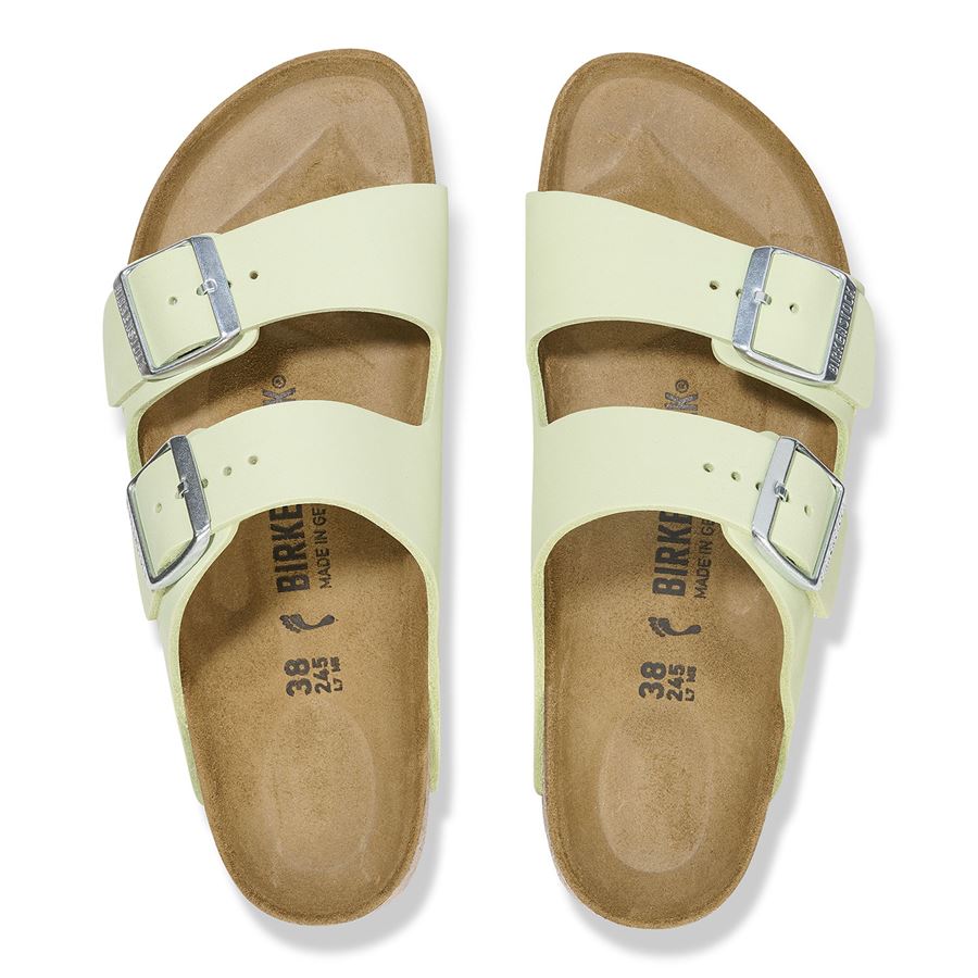 Arizona faded lime, Nubuck Leather - Calz. Stretta ciabatta da donna Birkenstock | 1026710X