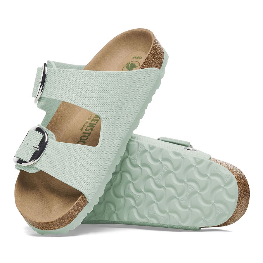 Arizona Big Buckle surf green veg, Rough Canvas - Calz. Stretta ciabatta da donna Birkenstock | 1026724X