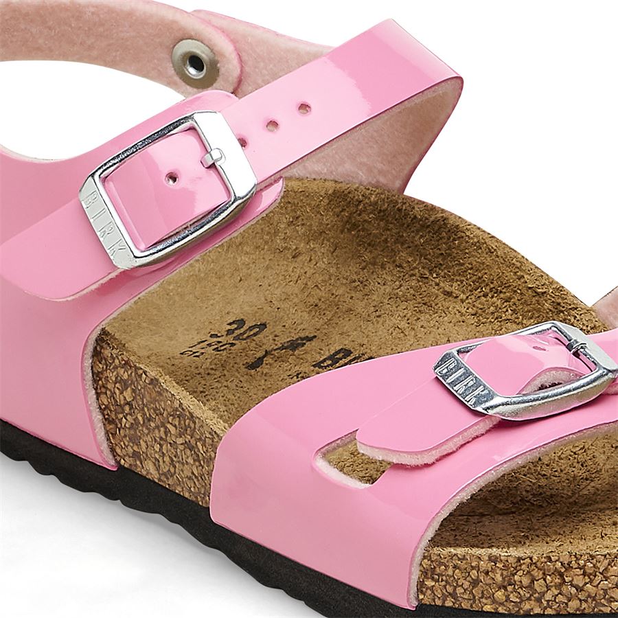 Rio Kids candy pink, Birko Flor Patent - Calz. Stretta sandalo da bambina Birkenstock | 1026864XX