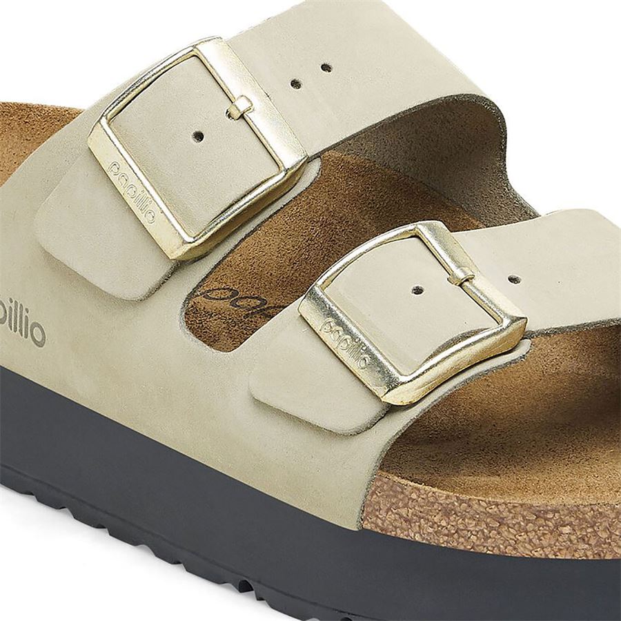 Arizona Pap Flex Platform eucalyptus, Nubuck Leather - Calz. Stretta Birkenstock | 1026971X