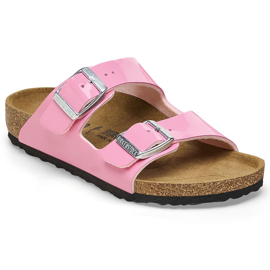 Arizona Kids patent candy pink, Birko Flor Patent - Calz. Stretta ciabatta da bambina Birkenstock | 1027133X