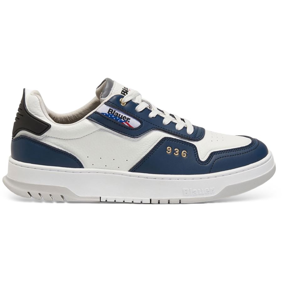 Harper 07 sneakers da uomo Blauer | S4HARPER07LEAWHINAVY