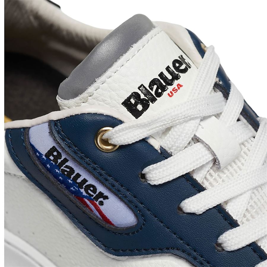 Harper 07 sneakers da uomo Blauer | S4HARPER07LEAWHINAVY