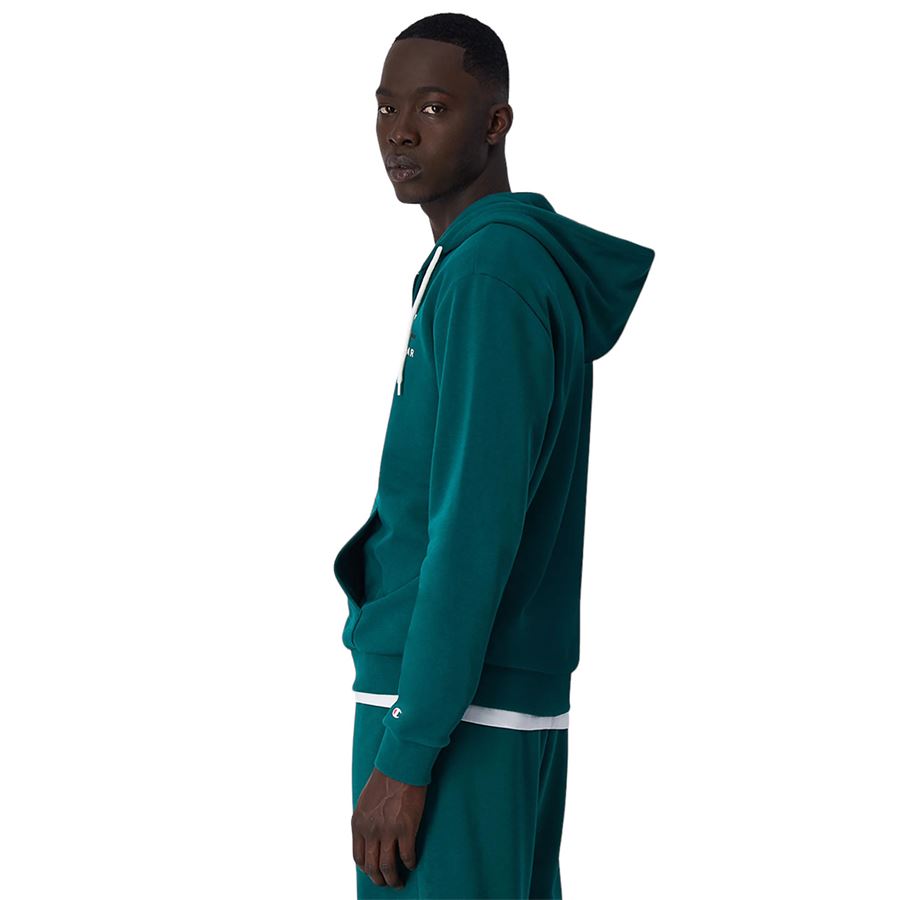 Hooded Full Zip Sweatshirt felpa da uomo con cappuccio Champion | 219730GS571