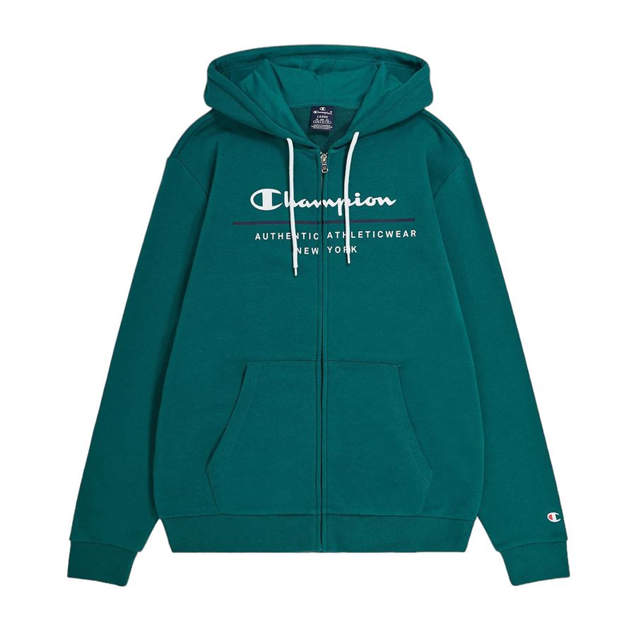 Hooded Full Zip Sweatshirt felpa da uomo con cappuccio Champion | 219730GS571