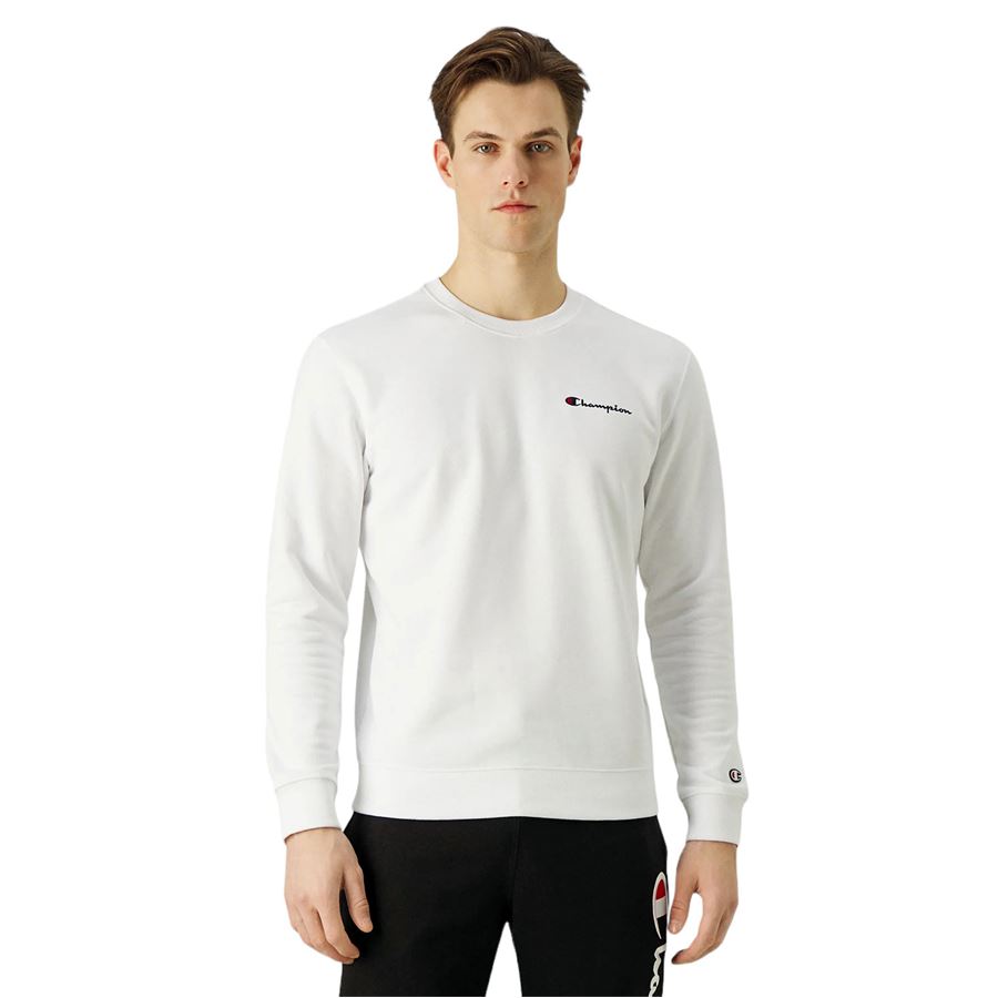 Felpa da uomo con Logo Champion Piccolo Ricamato Champion | 219836WW001