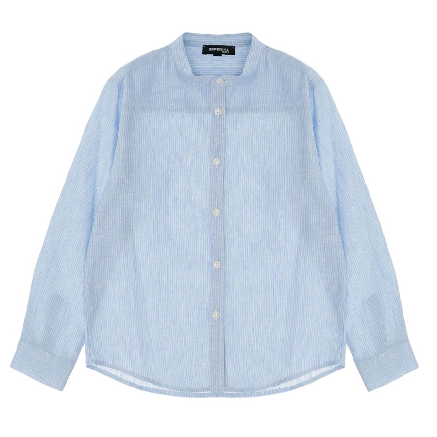 CAMICIA ML COREANA LINO RIGATO CIELO Imperial | CL03/301B1500