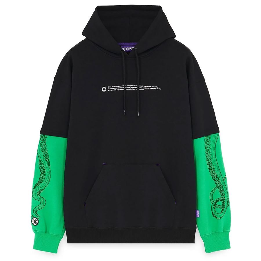 LOGO OVERHOODIE Octopus | 24SOSH05BLACK