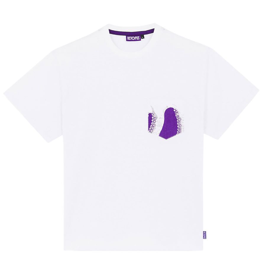 POCKET TEE Octopus | 24SOTS04WHITE
