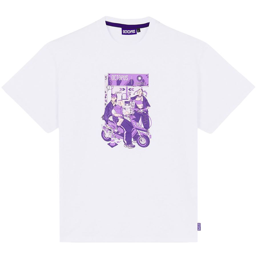 GAS TEE Octopus | 24SOTS32WHITE