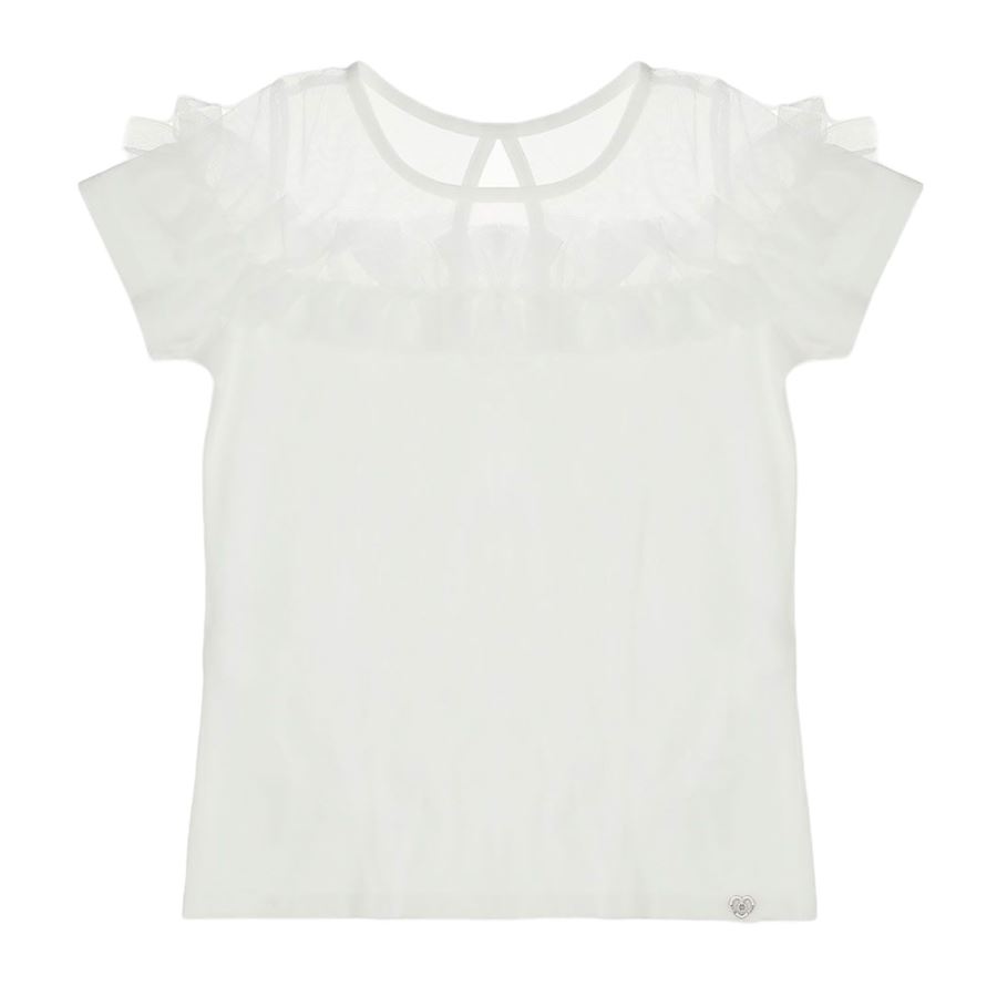 T-SHIRT M/M JERSEY E TULLE CON ROUCHES Please | MB15/032G3102